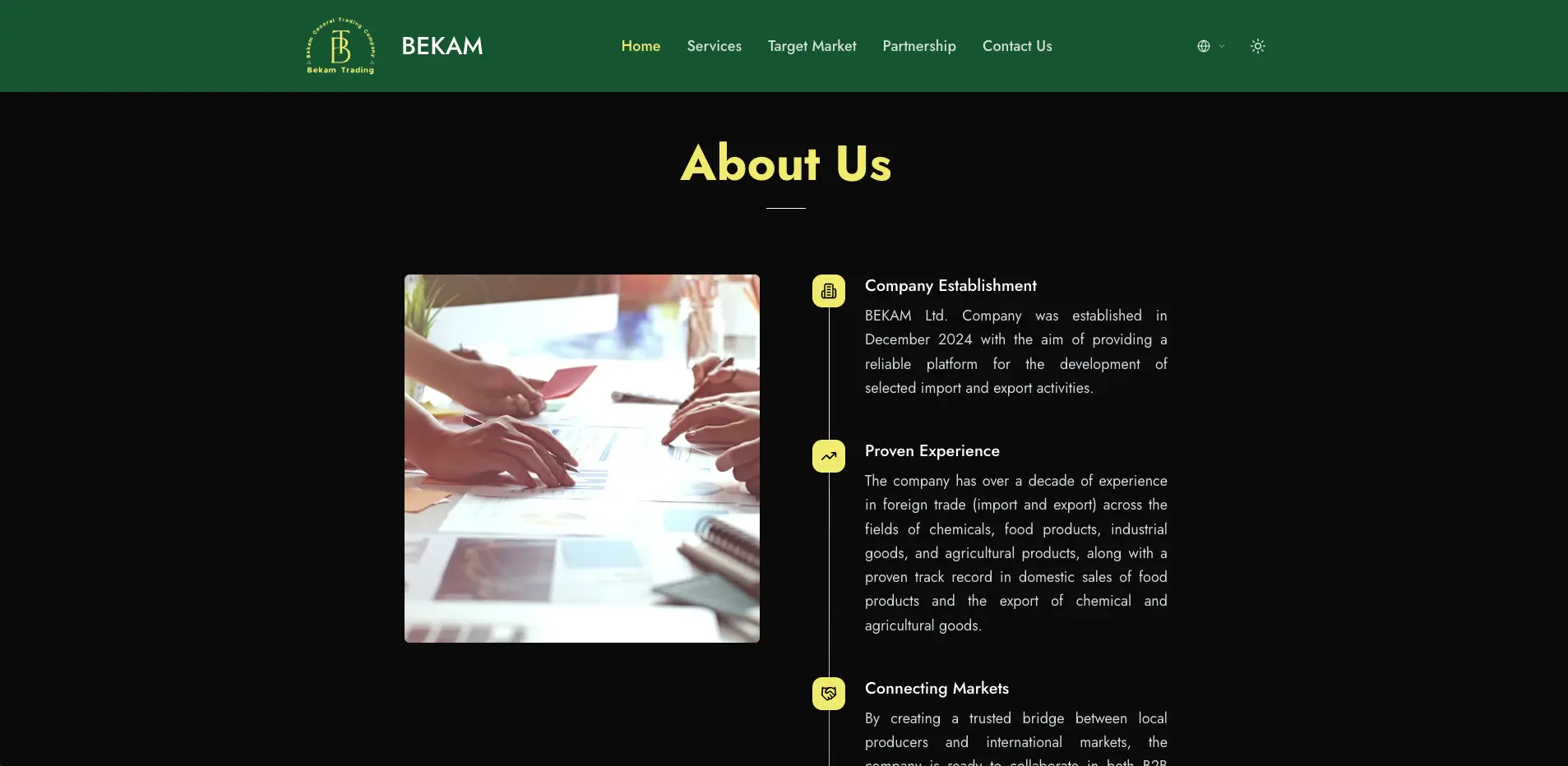 BEKAM Trades preview